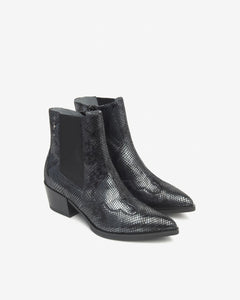 Nero Giardini I513910D Stivaletti Chelsea Donna in Pelle notte o nickel