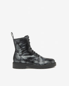 Nero Giardini I513946D Anfibi Donna in Pelle nickel nero
