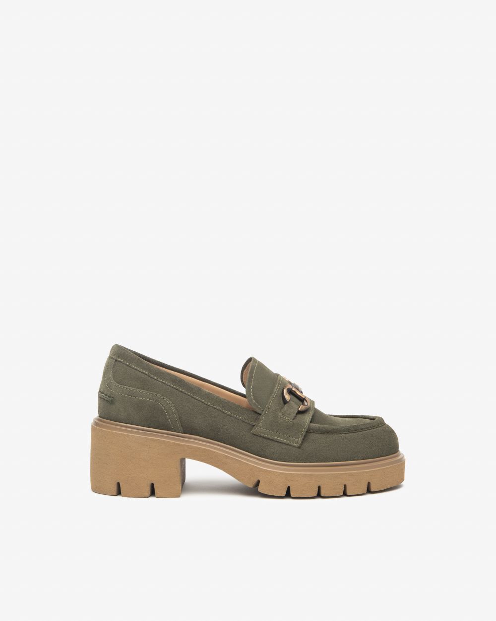 Nero Giardini I513984D Mocassini Donna in Suede bosco verde