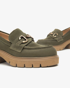 Nero Giardini I513984D Mocassini Donna in Suede bosco verde