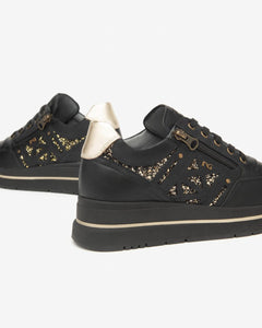 Nero Giardini I514100D Sneakers Donna in Pelle e Materiale Tecnico nero
