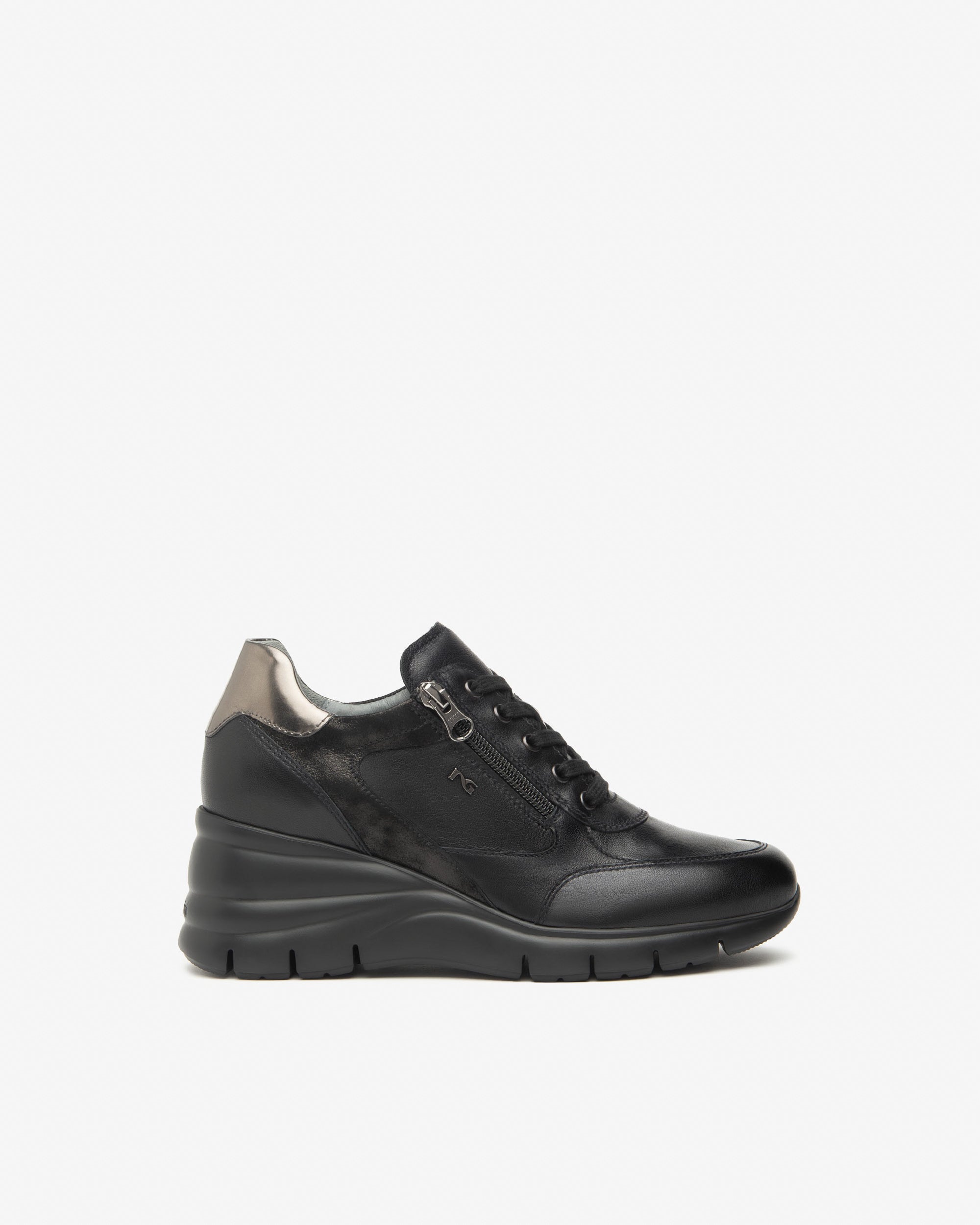 Nero Giardini I514120D Sneakers Donna in Pelle e Materiale Tecnico nero