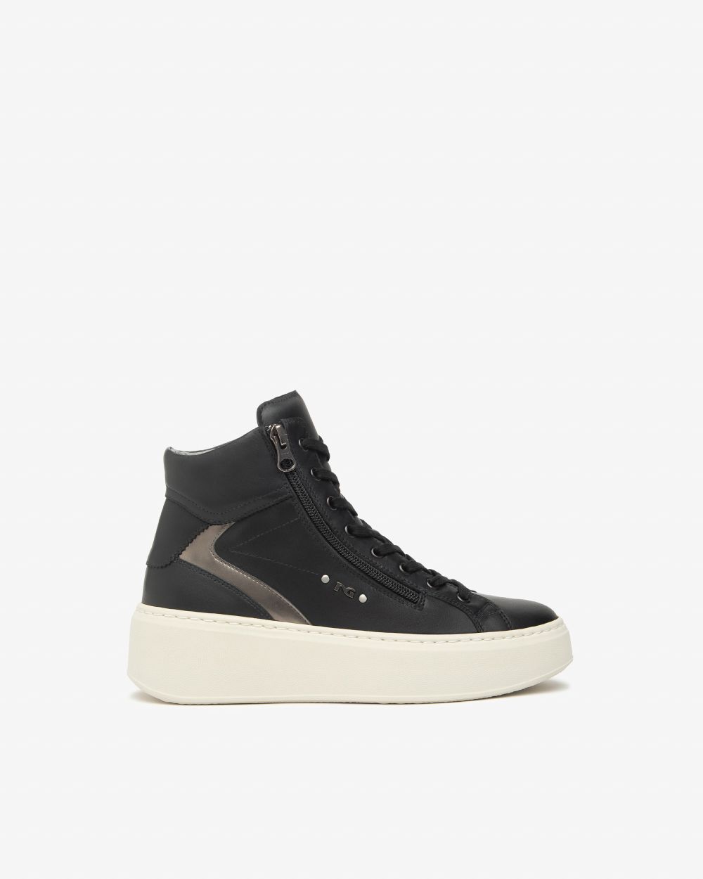 Nero Giardini I514213D Sneakers Donna in Pelle e Materiale Tecnico nero