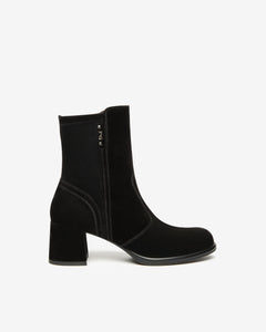 Nero Giardini I514311D Tronchetti Donna in Suede e Materiale Tecnico nero o moro
