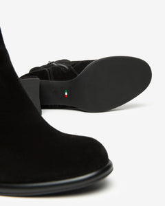 Nero Giardini I514311D Tronchetti Donna in Suede e Materiale Tecnico nero o moro