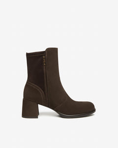 Nero Giardini I514311D Tronchetti Donna in Suede e Materiale Tecnico nero o moro