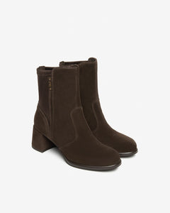 Nero Giardini I514311D Tronchetti Donna in Suede e Materiale Tecnico nero o moro