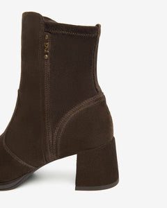 Nero Giardini I514311D Tronchetti Donna in Suede e Materiale Tecnico nero o moro