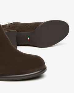 Nero Giardini I514311D Tronchetti Donna in Suede e Materiale Tecnico nero o moro