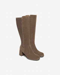 Nero Giardini I514312D Stivali Donna in Suede e Materiale Tecnico color spago