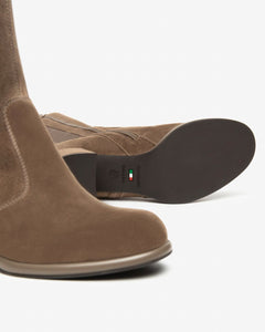 Nero Giardini I514312D Stivali Donna in Suede e Materiale Tecnico color spago