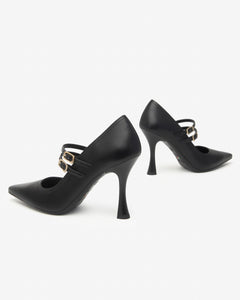 Nero Giardini I514490DE Décolleté Donna in Pelle nero