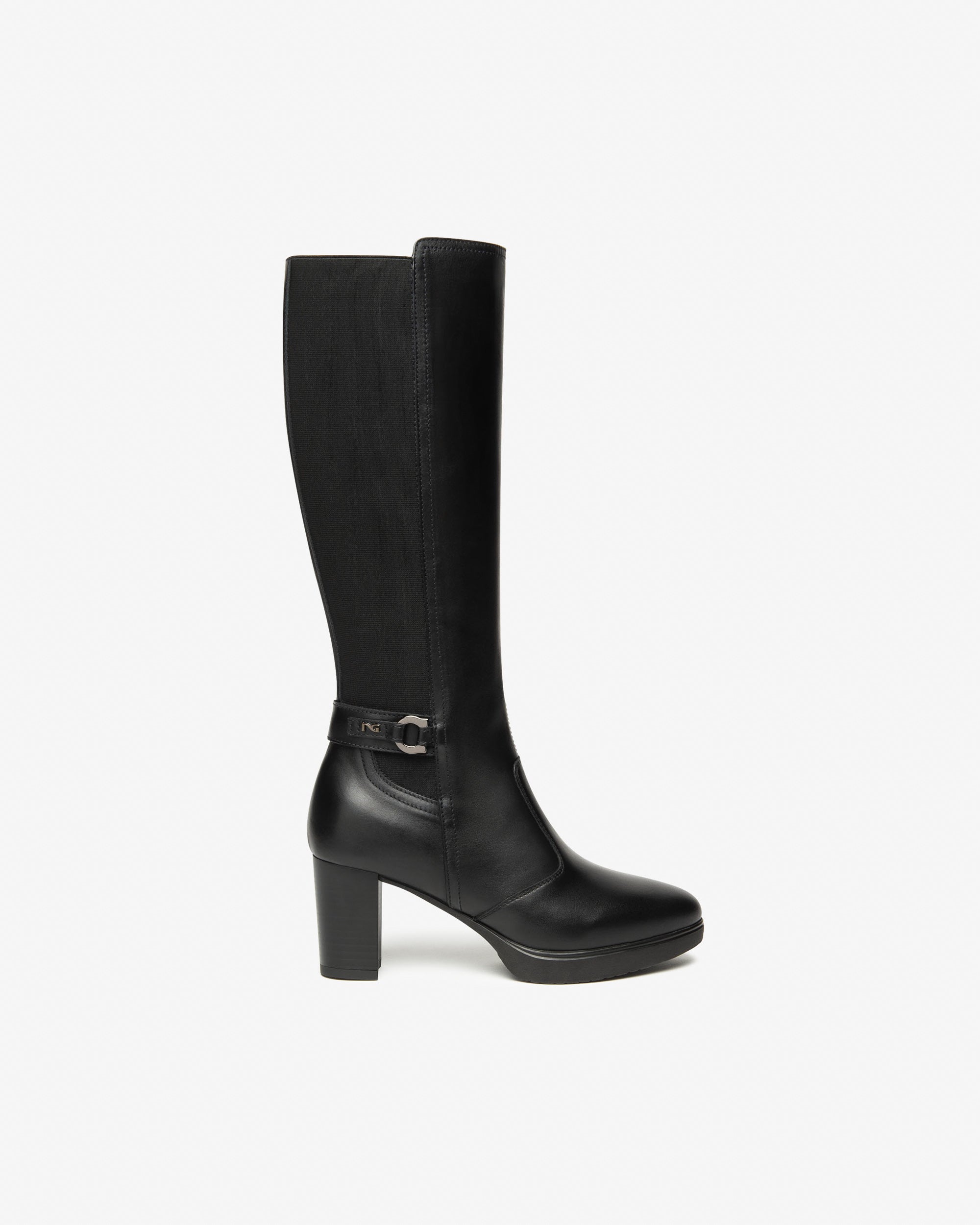 Nero Giardini I514600D Stivali Donna in Pelle e Tessuto