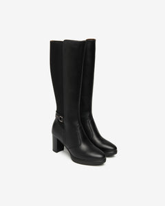 Nero Giardini I514600D Stivali Donna in Pelle e Tessuto