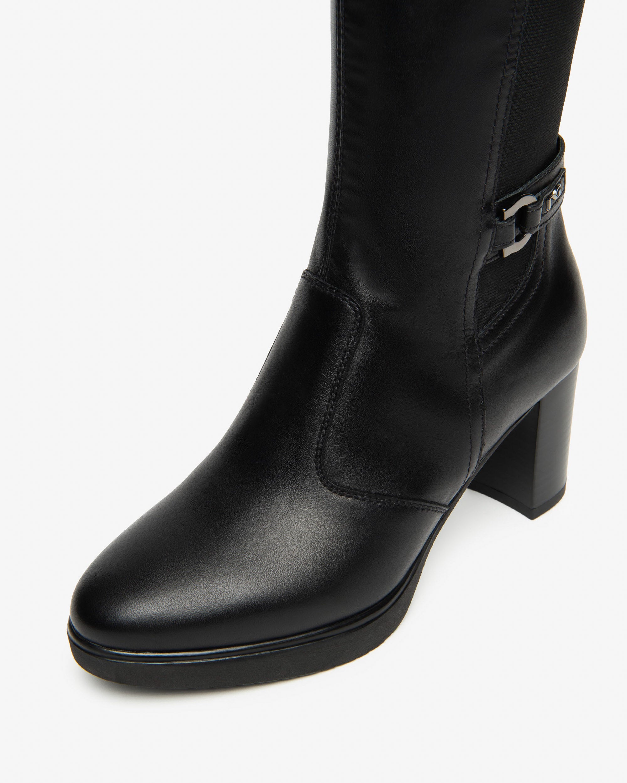 Nero Giardini I514600D Stivali Donna in Pelle e Tessuto