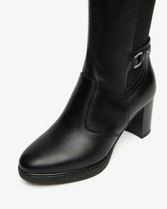 Nero Giardini I514600D Stivali Donna in Pelle e Tessuto
