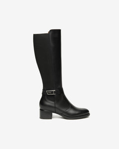 Nero Giardini I514643D Stivali Donna in Pelle e Tessuto