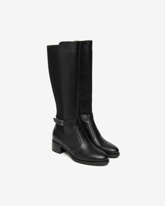 Nero Giardini I514643D Stivali Donna in Pelle e Tessuto