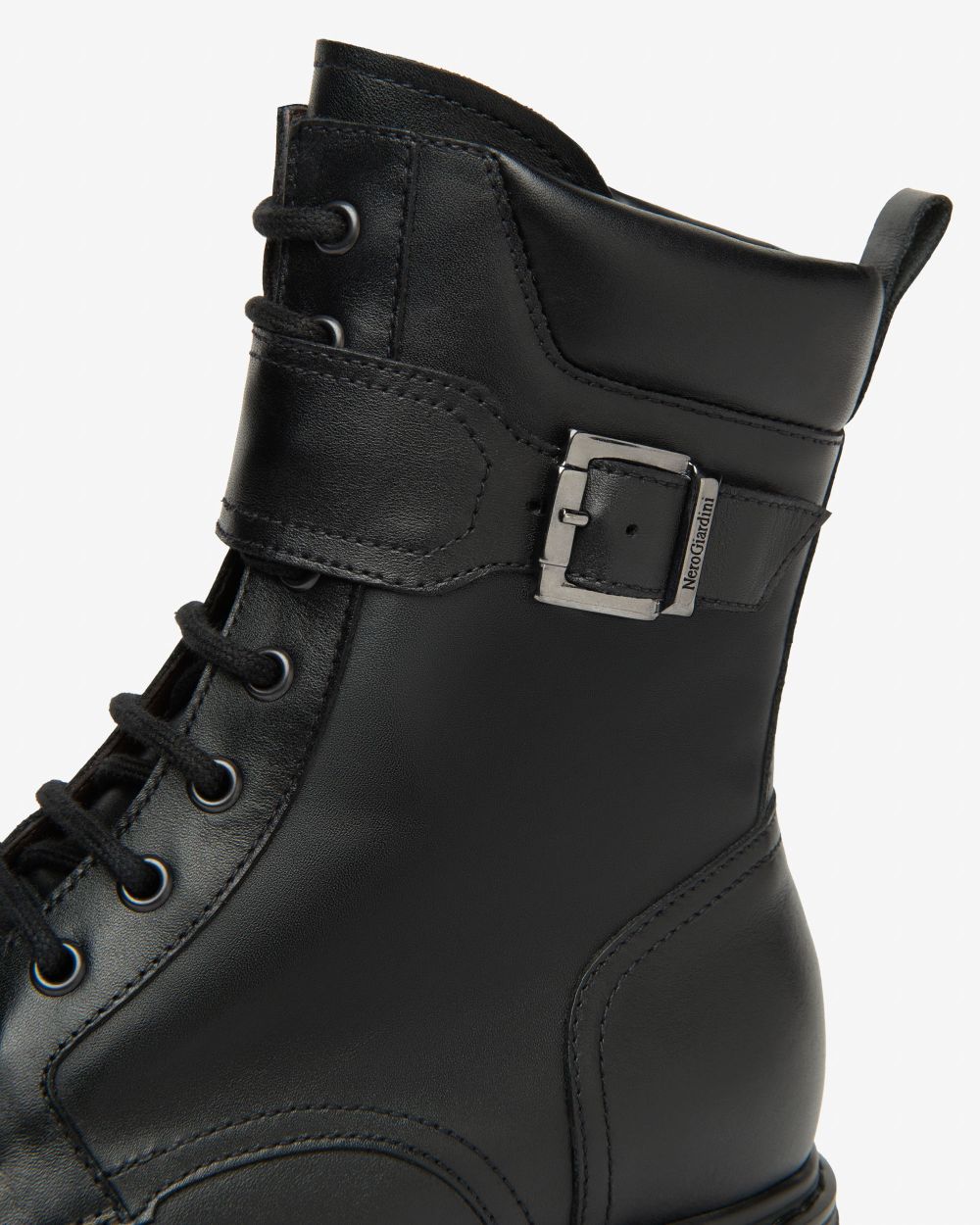 Nero Giardini I514763D Anfibi Donna in Pelle