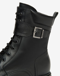 Nero Giardini I514763D Anfibi Donna in Pelle