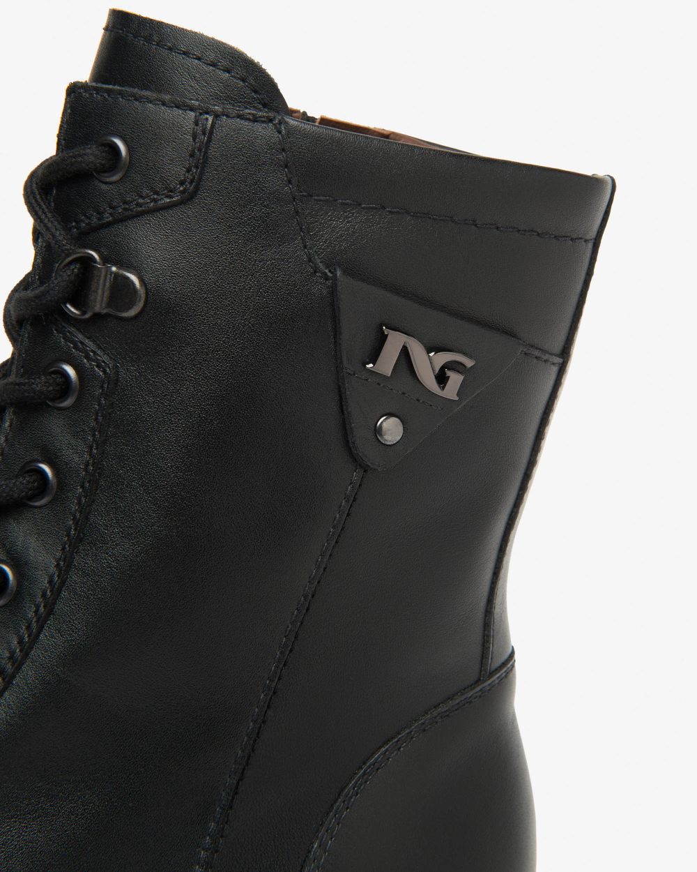 Nero Giardini I514767D Anfibi Donna in Pelle nero