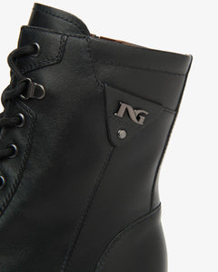 Nero Giardini I514767D Anfibi Donna in Pelle nero