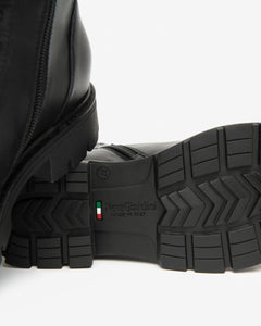 Nero Giardini I514767D Anfibi Donna in Pelle nero