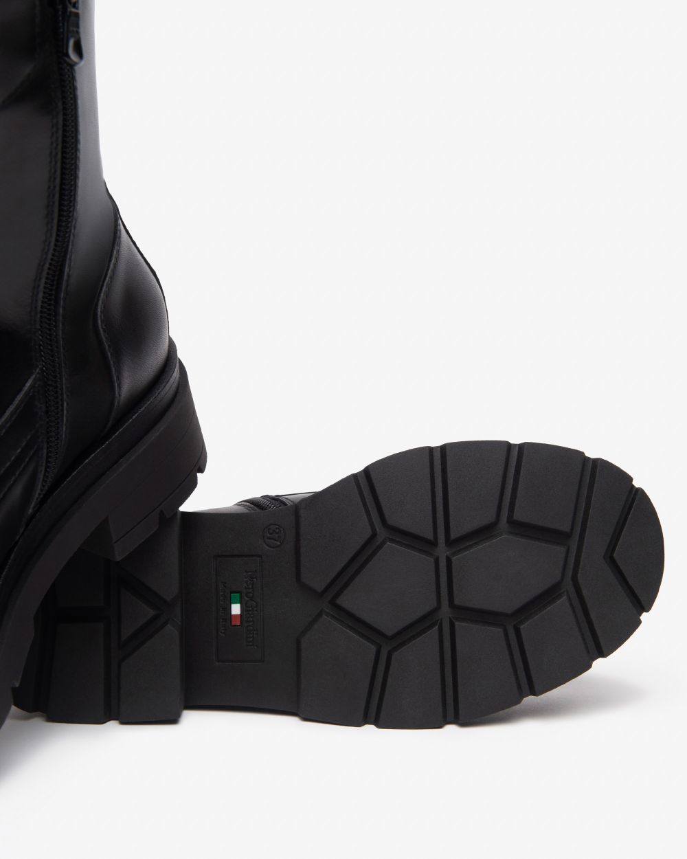 Nero Giardini I514780D Stivaletti Chelsea Donna in Pelle e Tessuto nero