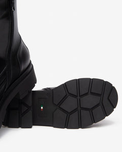 Nero Giardini I514780D Stivaletti Chelsea Donna in Pelle e Tessuto nero