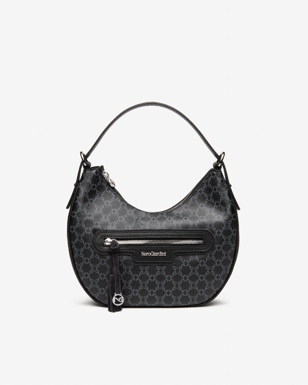 Nero Giardini I544062D Borsa Hobo da Donna in Materiale Tecnico