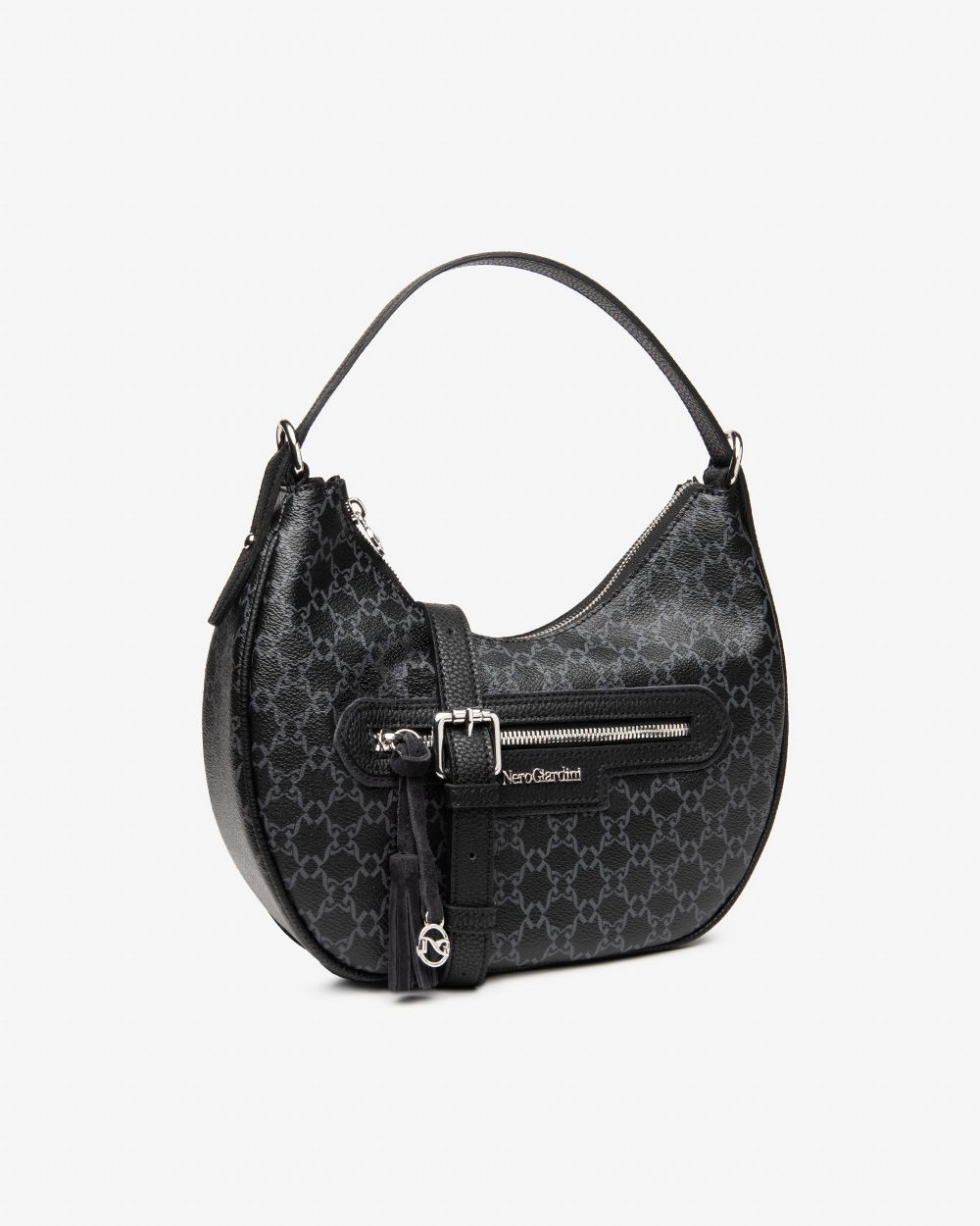 Nero Giardini I544062D Borsa Hobo da Donna in Materiale Tecnico