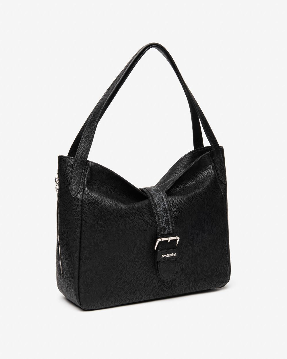 Nero Giardini I544070D Borsa Hobo da Donna in Materiale Tecnico