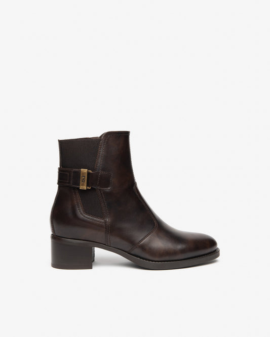Nero Giardini I617214D Women’s Leather and Fabric Ankle Boots