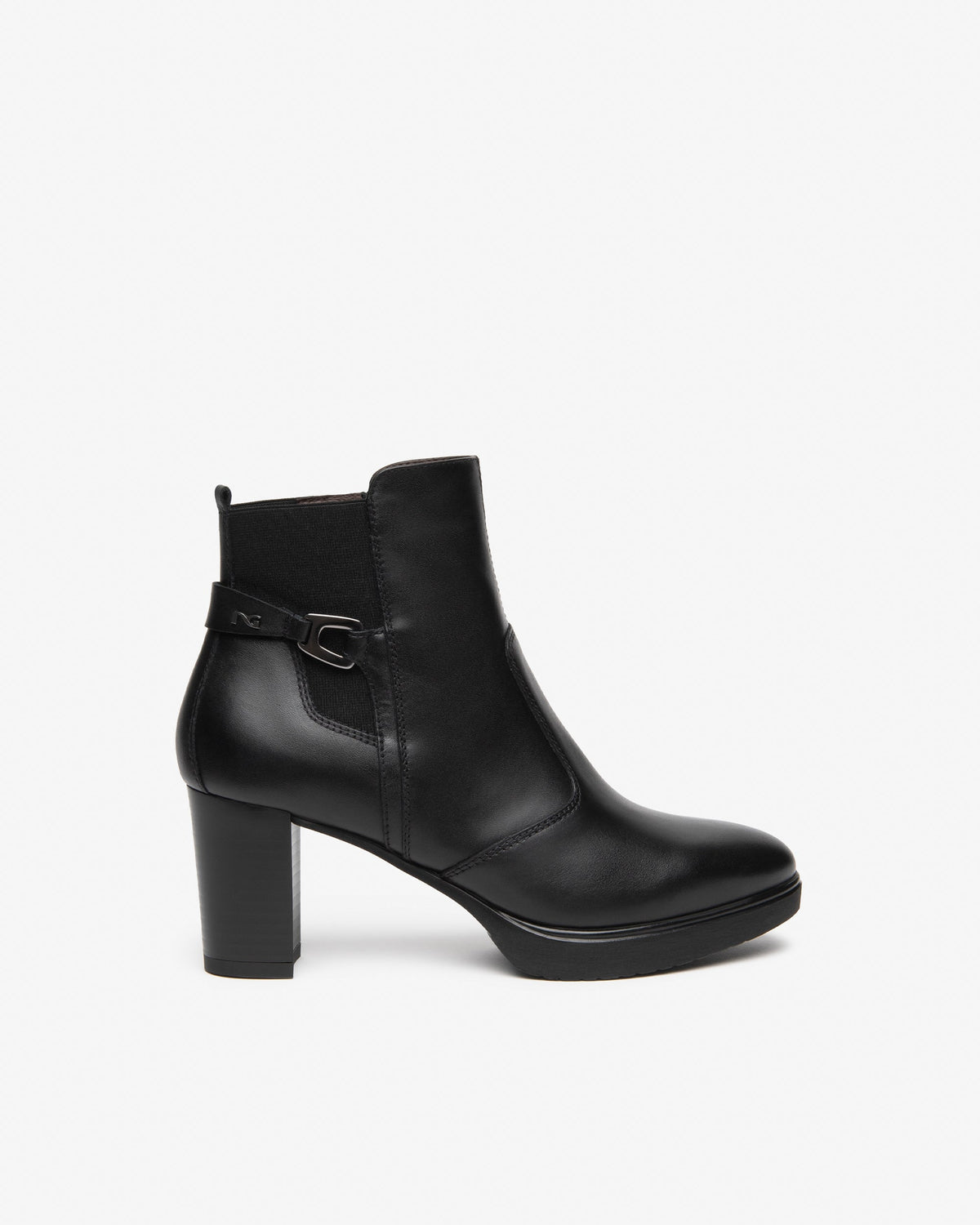 Nero Giardini I617260D Women’s Leather and Fabric Booties