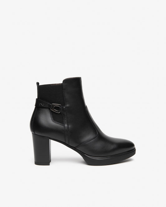Nero Giardini I617260D Women’s Leather and Fabric Booties