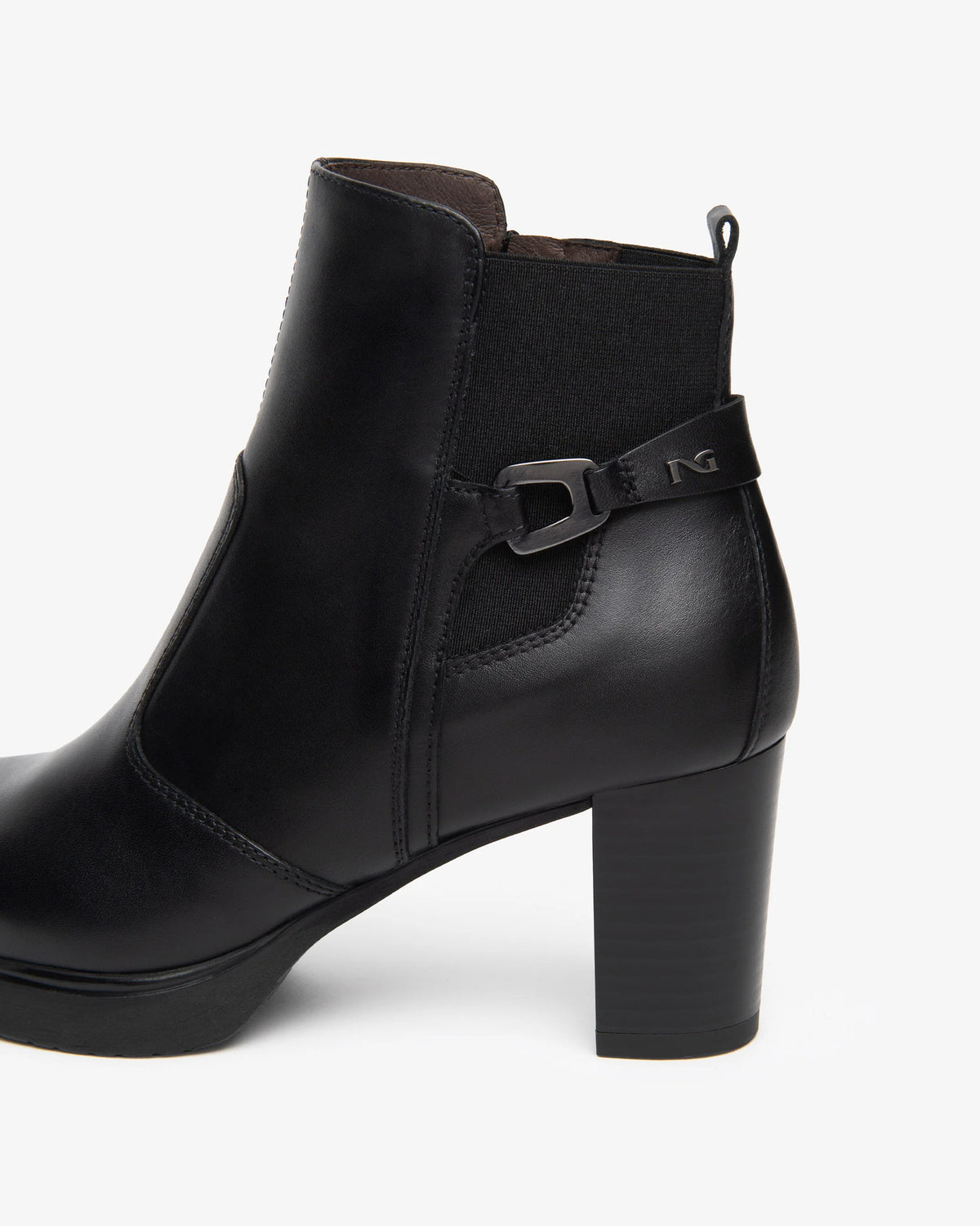 Nero Giardini I617260D Women’s Leather and Fabric Booties