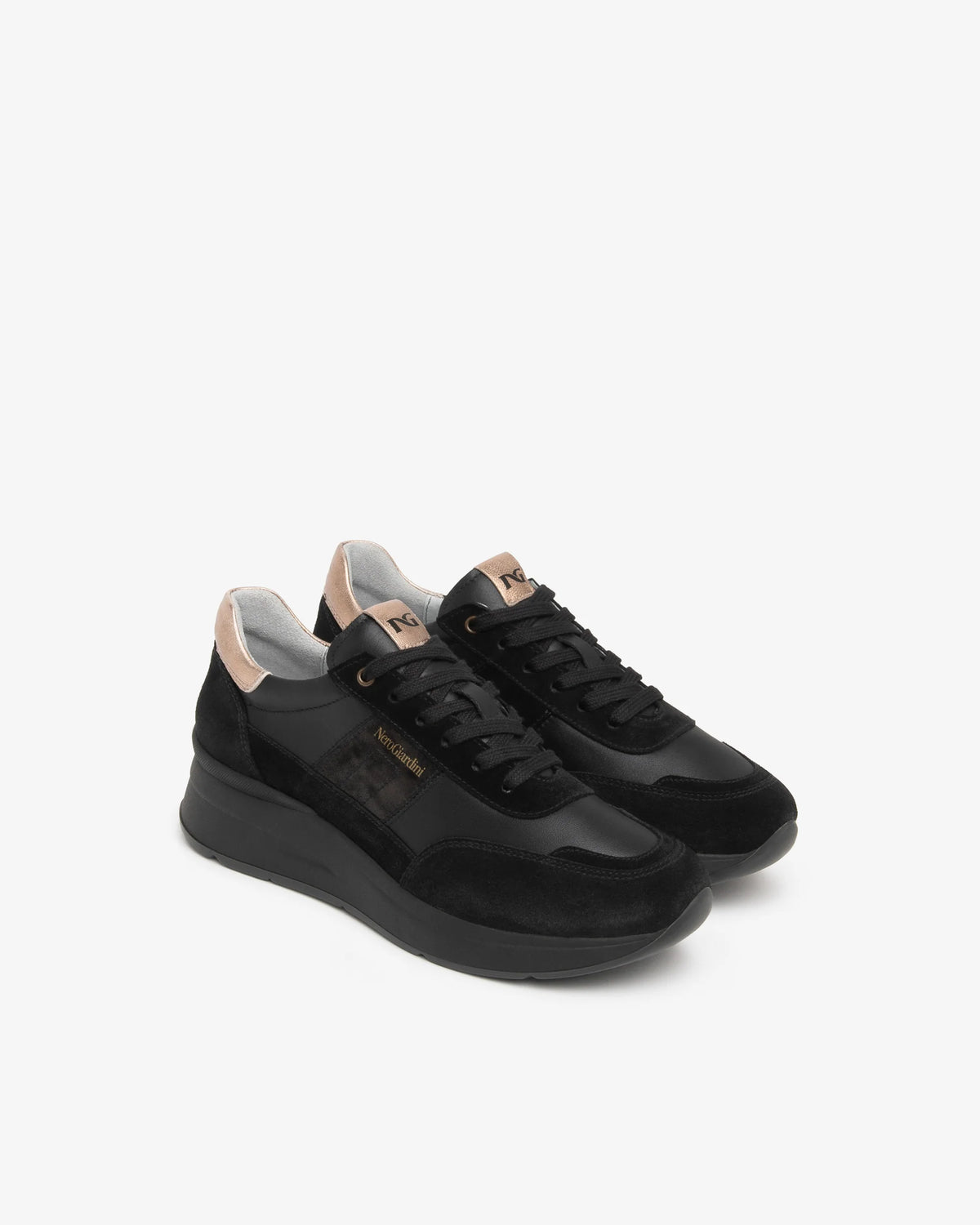 Nero Giardini I617330D Women’s Suede and Leather Sneakers