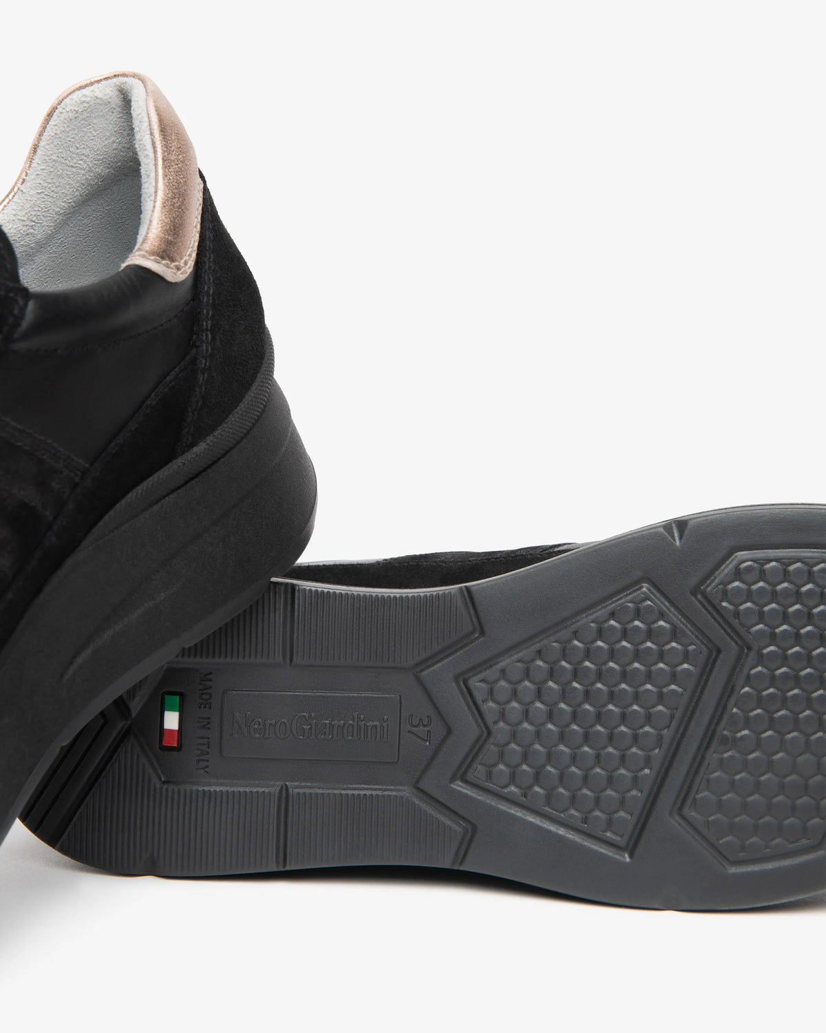 Nero Giardini I617330D Women’s Suede and Leather Sneakers