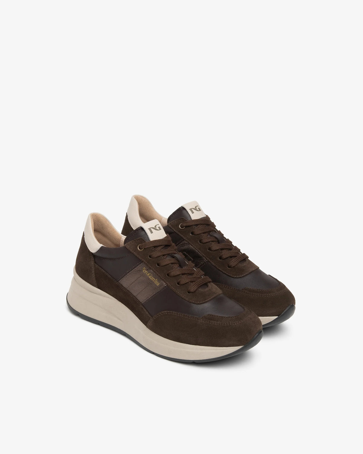 Nero Giardini I617330D Women’s Suede and Leather Sneakers