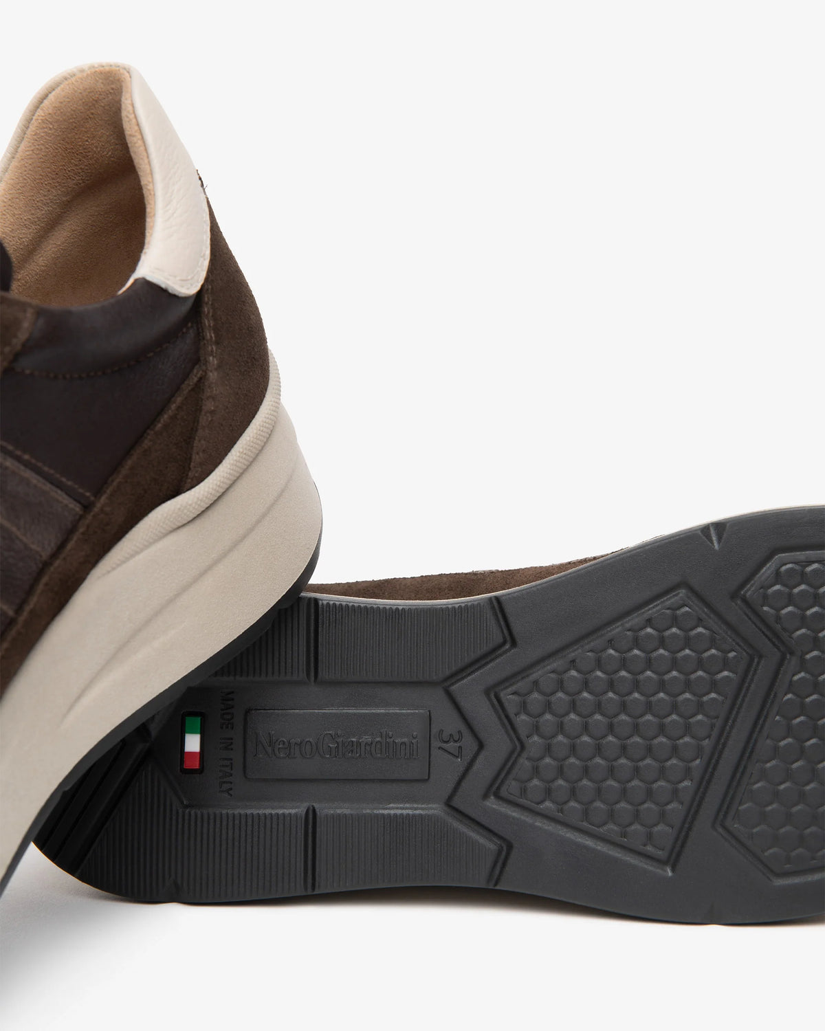 Nero Giardini I617330D Women’s Suede and Leather Sneakers