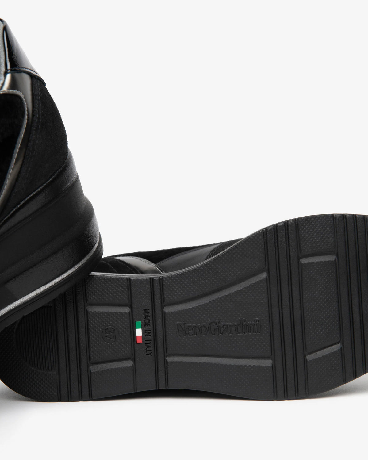 Nero Giardini I617391D Women’s Suede, Technical Material, Leather and Patent Leather Sneakers