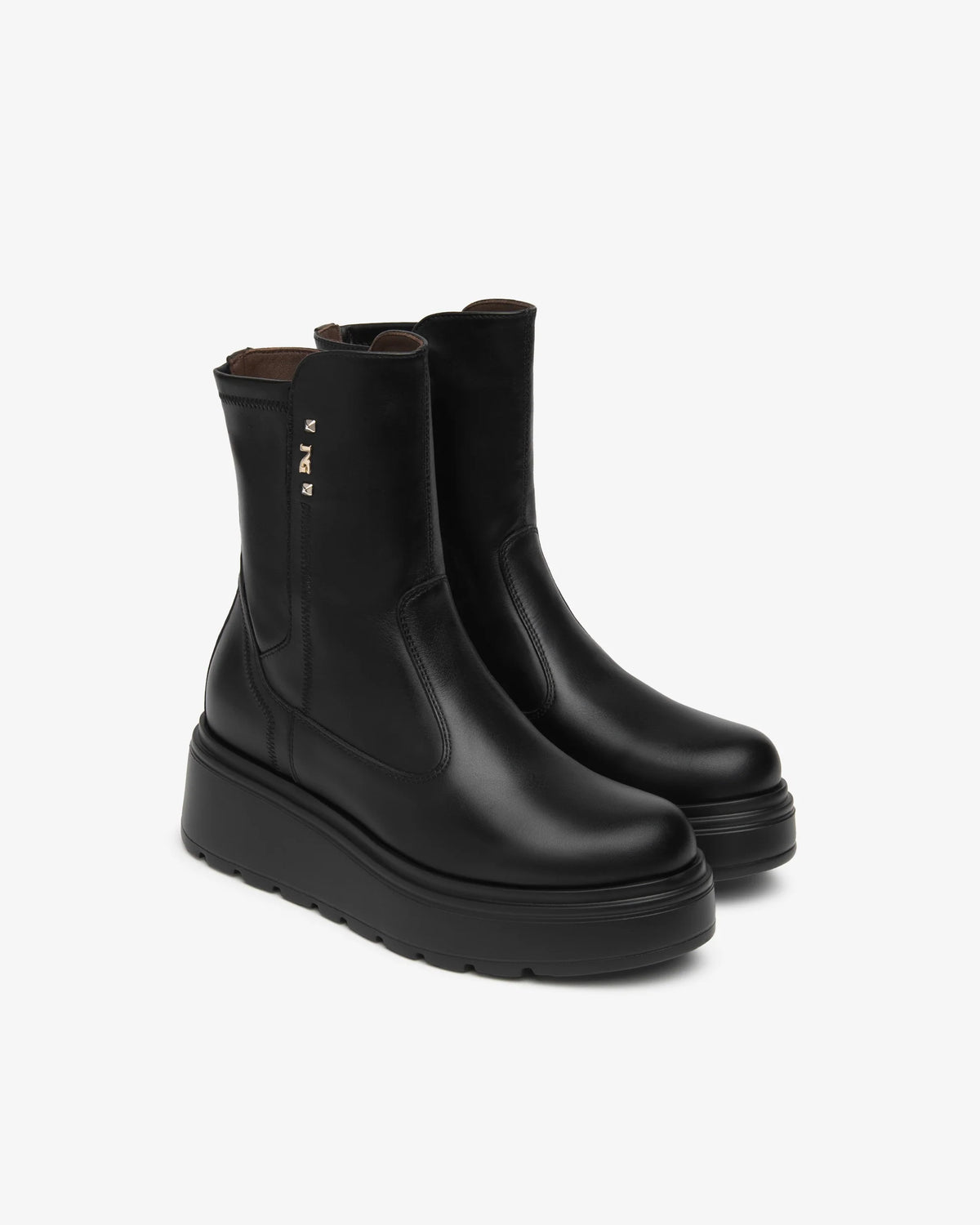 Nero Giardini I618110D Stivaletti Donna in Pelle e Materiale Tecnico