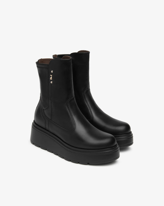 Nero Giardini I618110D Stivaletti Donna in Pelle e Materiale Tecnico