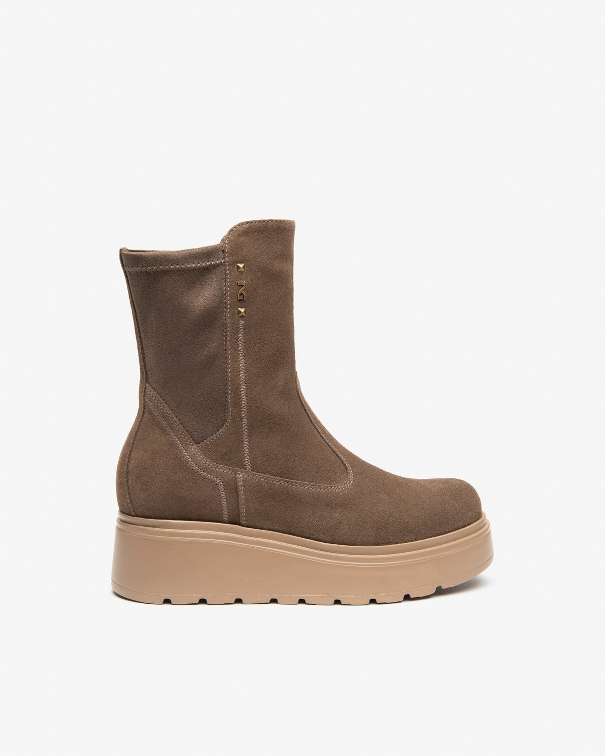 Nero Giardini I618111D Stivaletti Donna in Suede e Materiale Tecnico