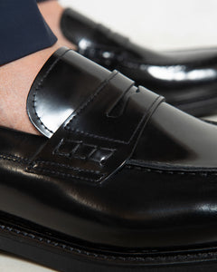 Nero Giardini E400150UE mocassini uomo in pelle nero