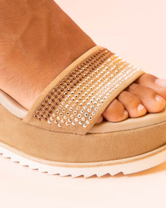 Nero Giardini E410620D sandali donna in pelle e suede ambra