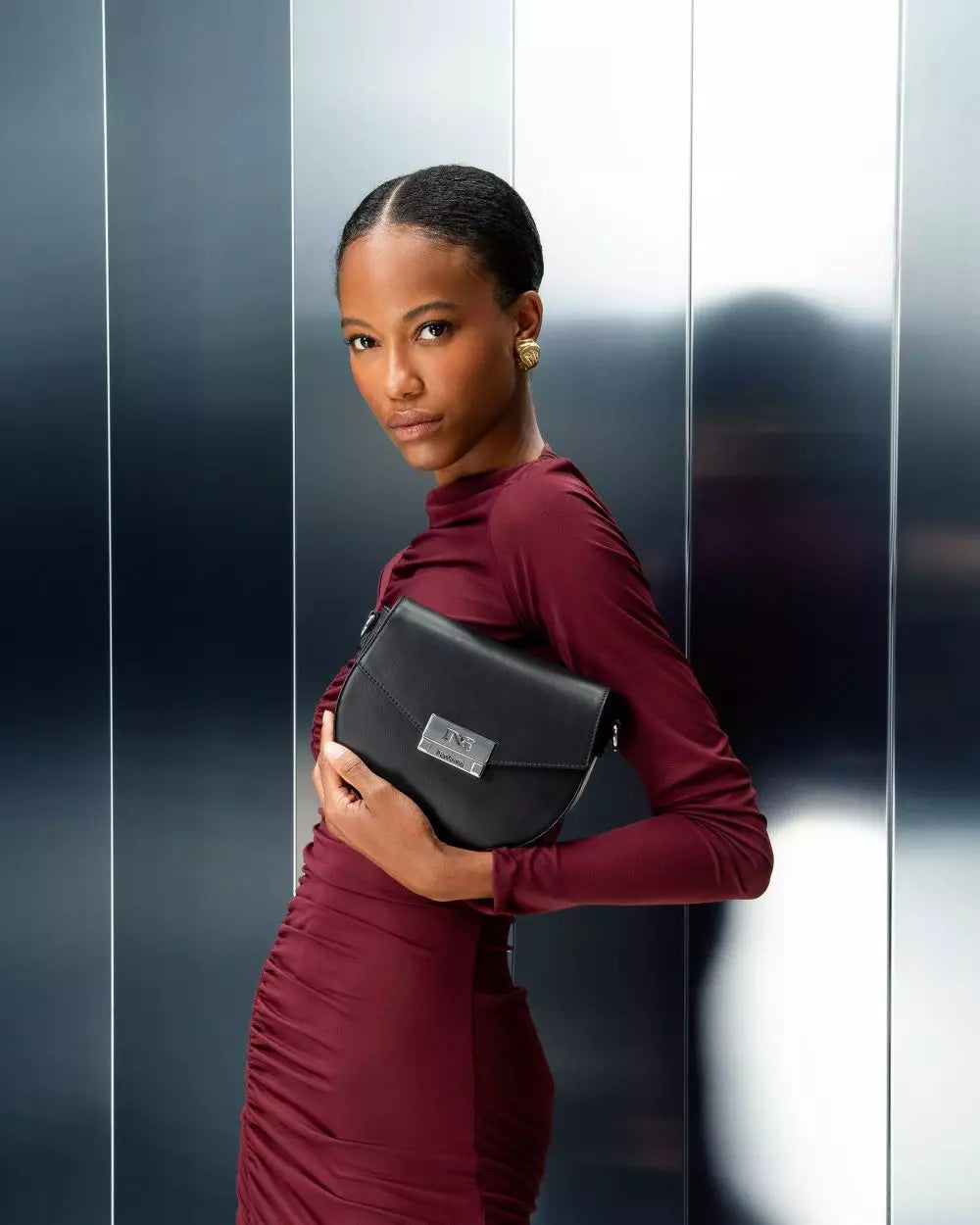 Nero Giardini E443710D Borsa a Tracolla da Donna in Pelle nero
