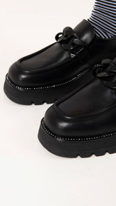 NERO GIARDINI I205940D MOCASSINI DONNA IN PELLE NERO