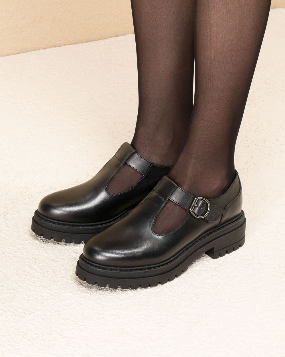 Nero Giardini I514013D Mary Jane Donna in Pelle nero