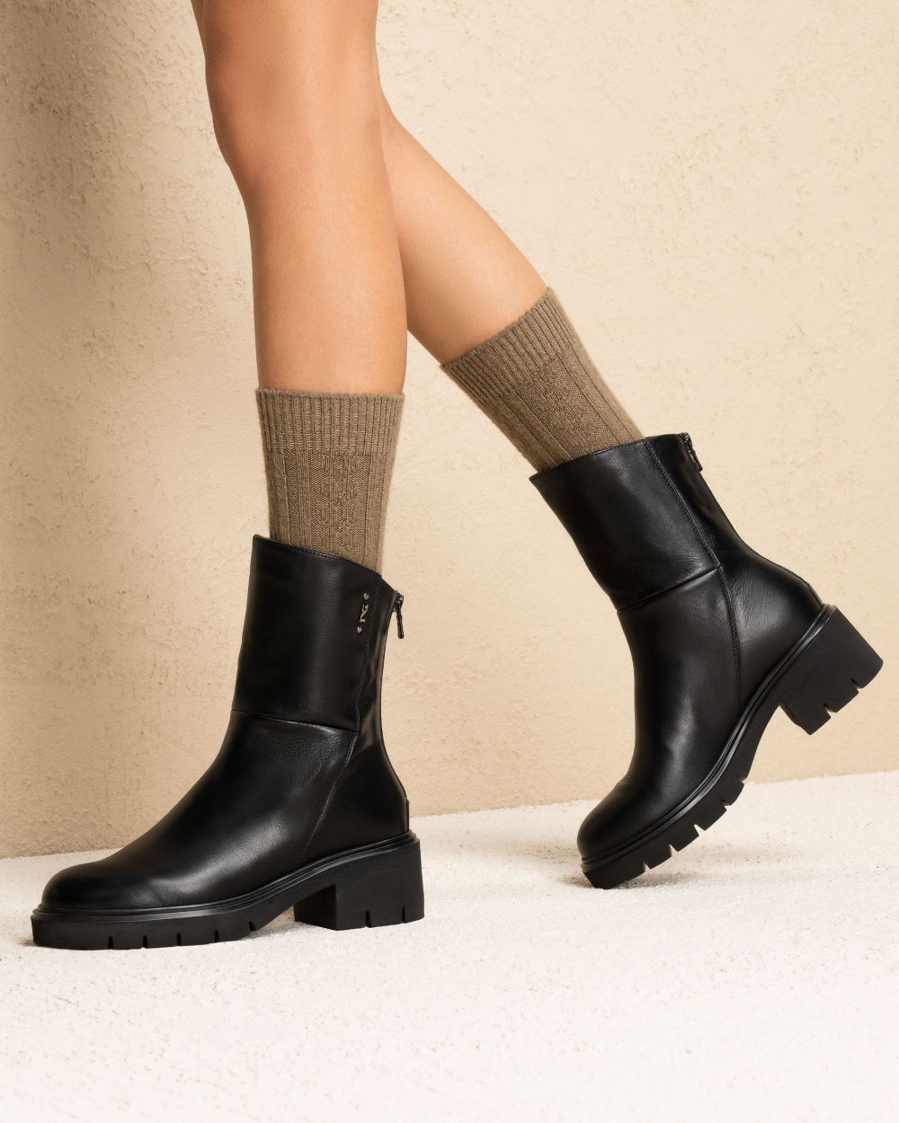 Nero Giardini I514818D Stivaletti Donna in Pelle nero